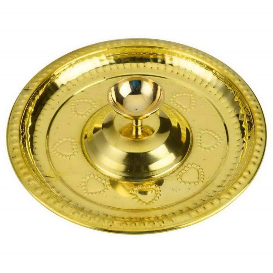 Muthu Groups Brass Camphor Aarathi Plate Agal - 1 No