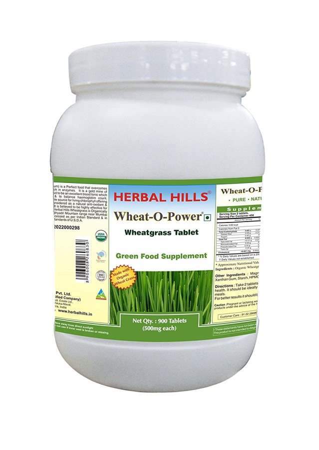 Herbal Hills Wheatgrass Tablets - 60 Tabs
