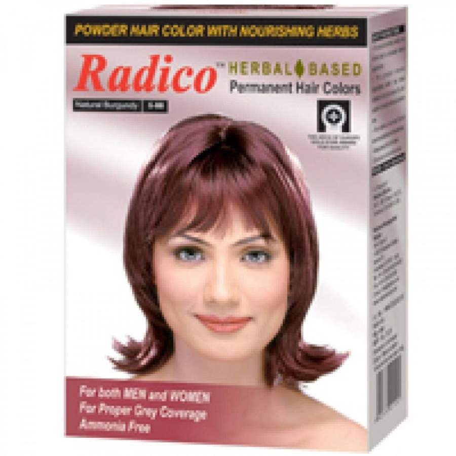 Radico Herbal Hair Color Powder Burgundy - 60 GM