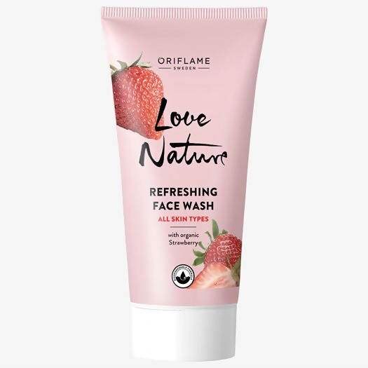 Oriflame Love Nature Refreshing Face Wash with Strawberry - 50 gm