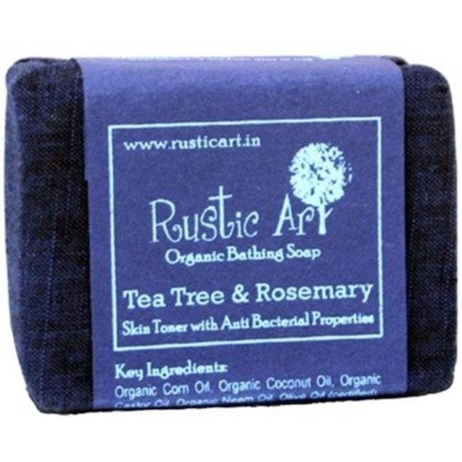 Rustic Art Tea Tree And Rosemary Soap - 100 GM