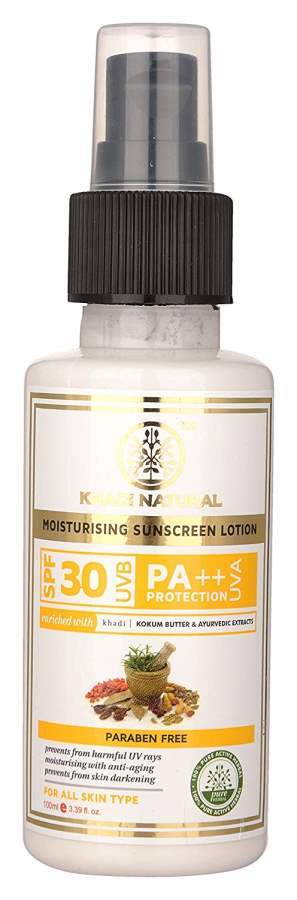 Khadi Natural Moisturising Sunscreen Lotion SPF 30 Pa++ - 100 ML