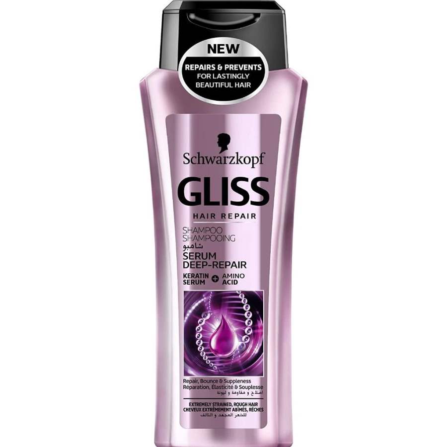 Schwarzkopf Professional Gliss Hair Repair Serum Deep - Repair Shampoo - 400 ML
