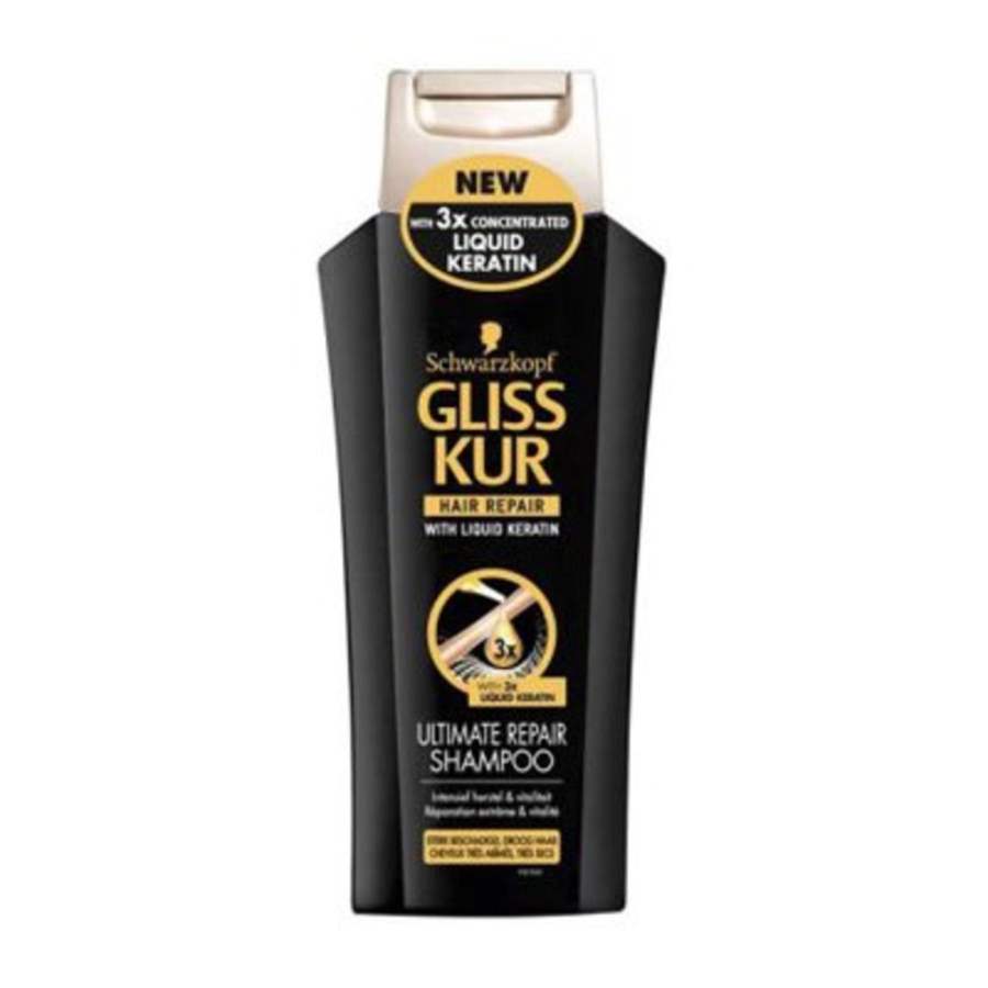 Schwarzkopf Professional Gliss Ultimate Repair Shampoo with Keratin Liquid - 400 ML