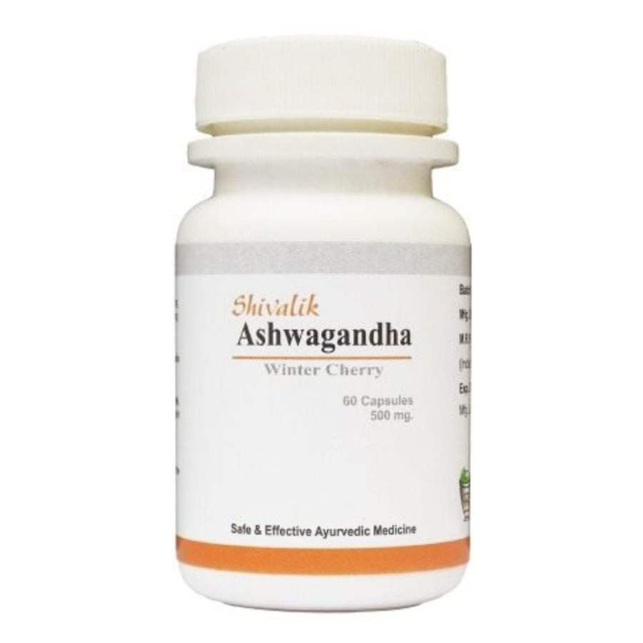 Shivalik Herbals Ashwagandha Capsules - 120 Caps (2 * 60 Caps)