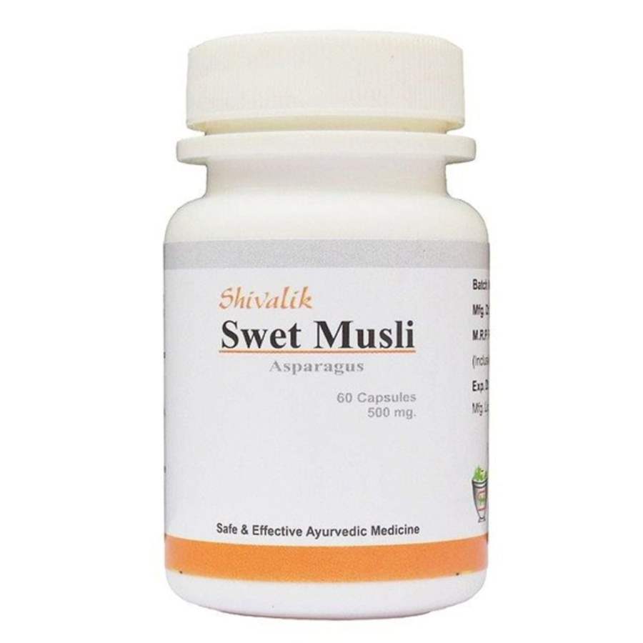 Shivalik Herbals Swet Musli Capsules - 60 Caps