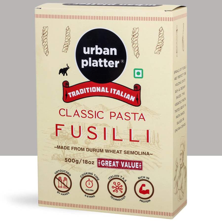 Urban Platter Traditional Italian Classic Fusilli Pasta - 1kg