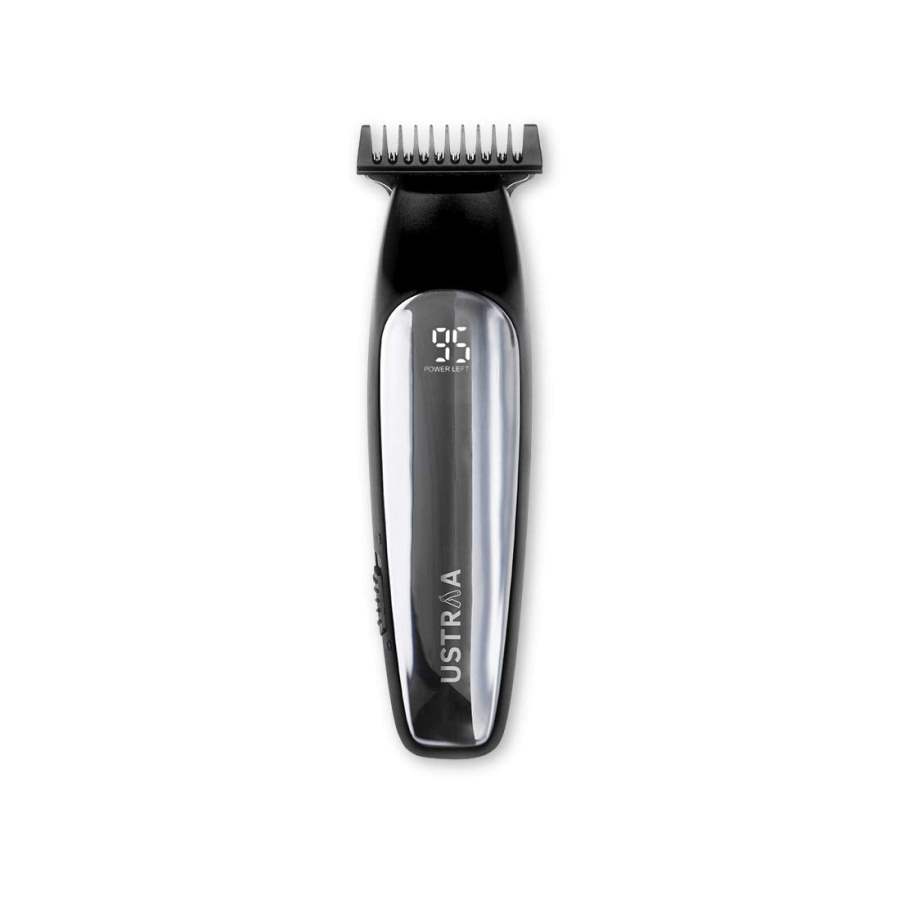 Ustraa Chrome 300 Corded and Cordless Beard Trimmer with Lithium-Ion Battery -Black - 1 No
