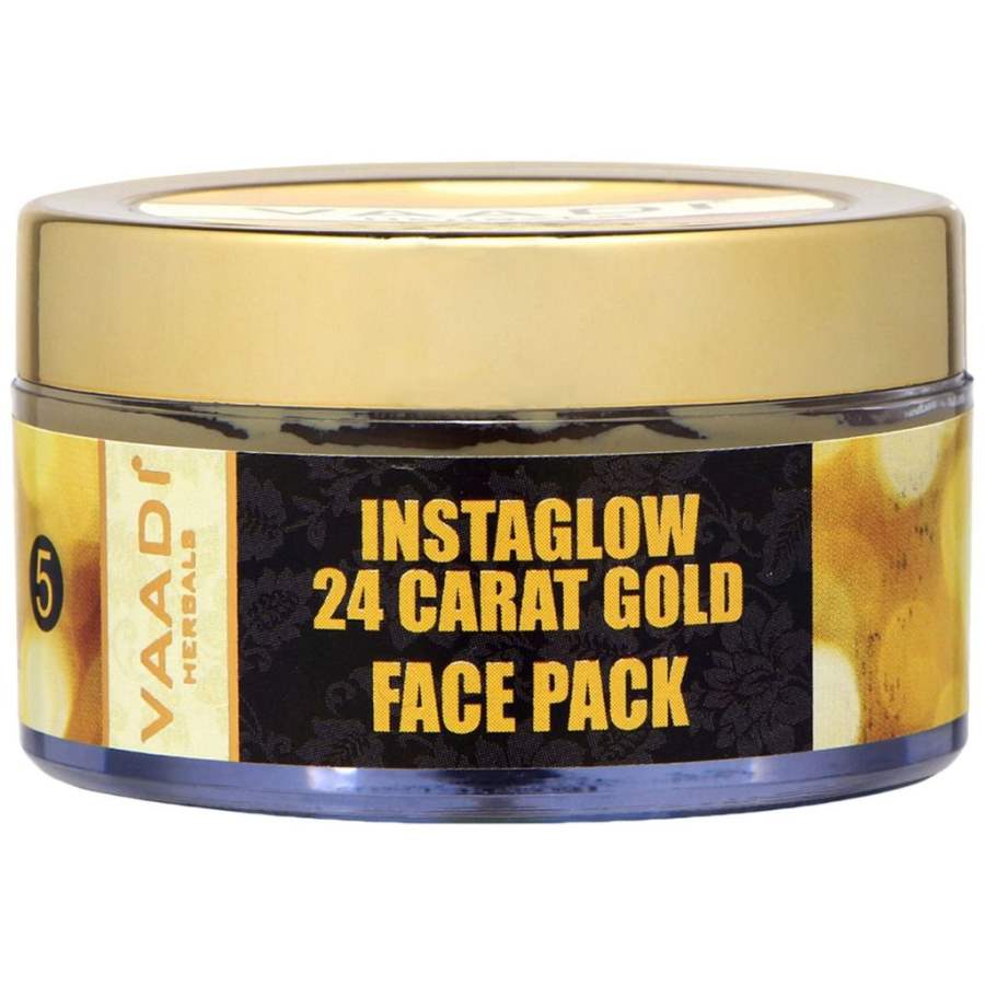 Vaadi Herbals 24 Carat Gold Face Pack - Vitamin E and Lemon Peel - 70 GM