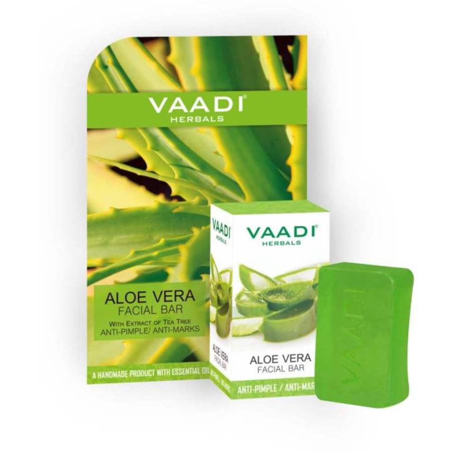 Vaadi Herbals Aloe Vera Facial Bar with Extract of Tea Tree - 25 GM