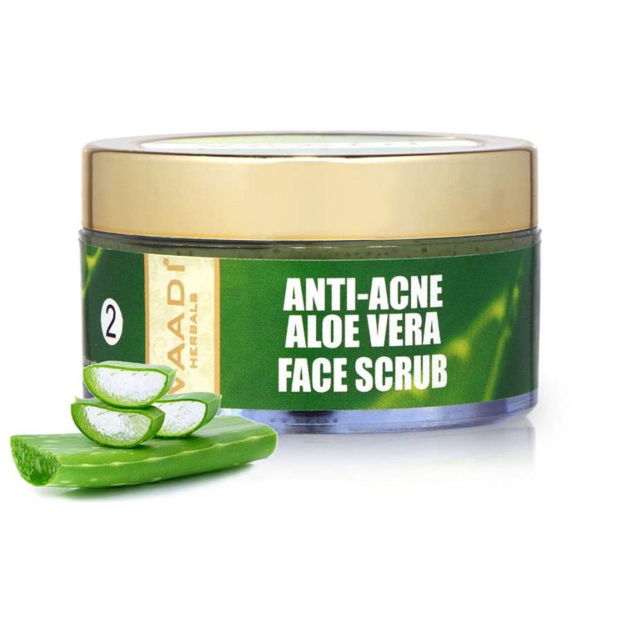 Vaadi Herbals Anti Acne Aloe Vera Face Scrub - 50 GM