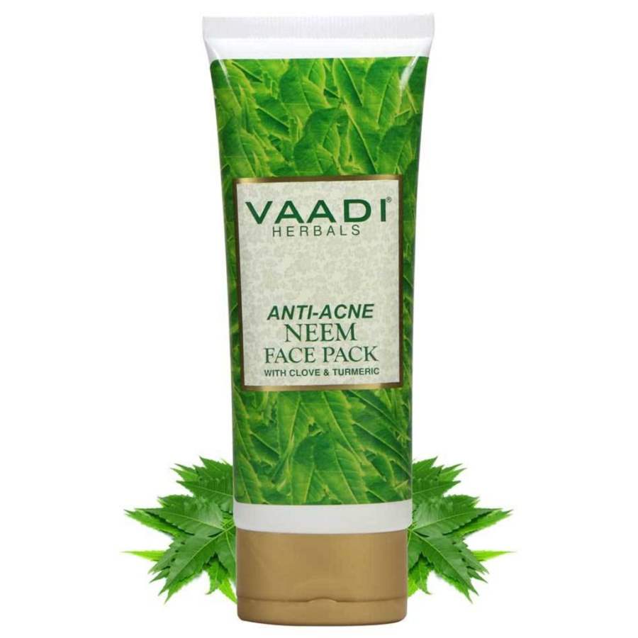 Vaadi Herbals Anti - Acne Neem Face Pack with Clove and Turmeric - 120 GM