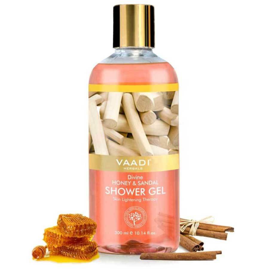 Vaadi Herbals Divine Honey and Sandal Shower Gel - 300 ML