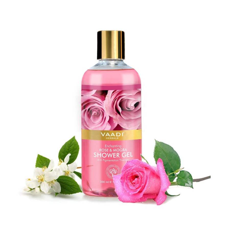 Vaadi Herbals Enchanting Rose and Mogra Shower Gel - 300 ML