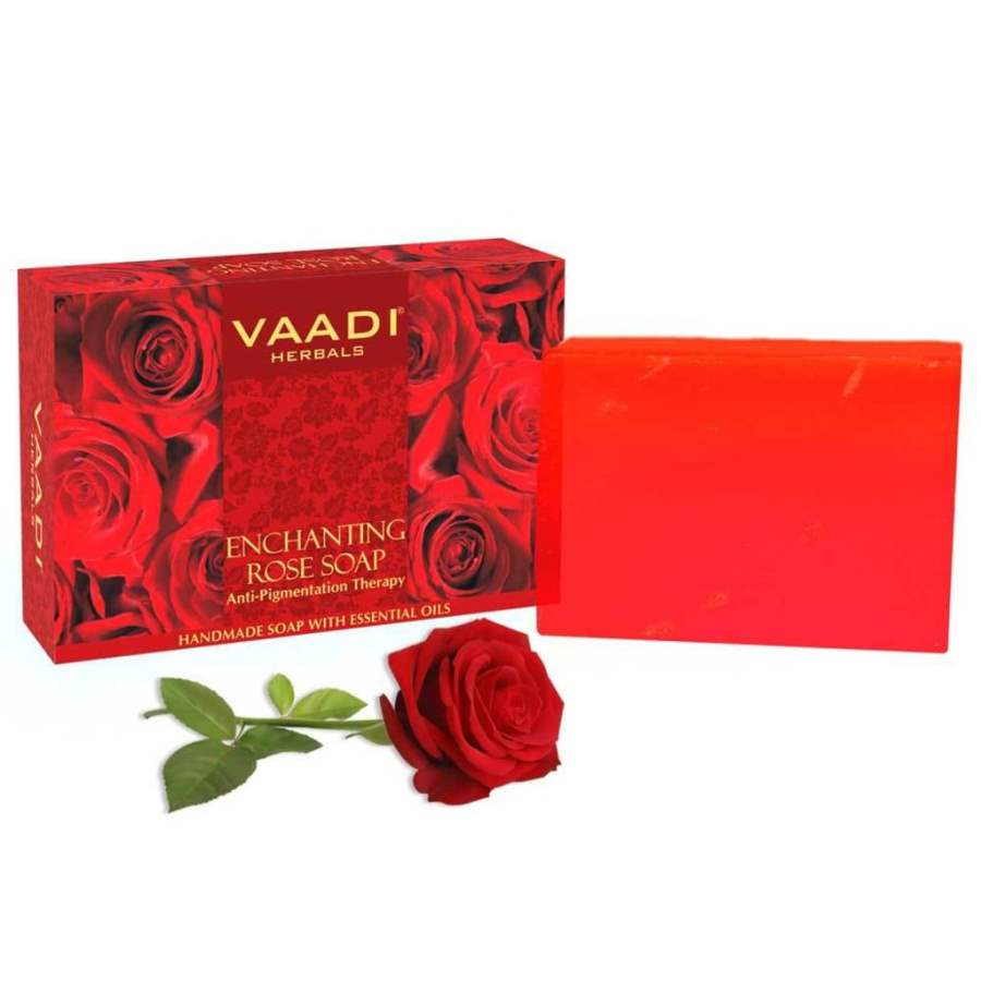 Vaadi Herbals Enchanting Rose Soap With Mulberry Extract - 75 GM