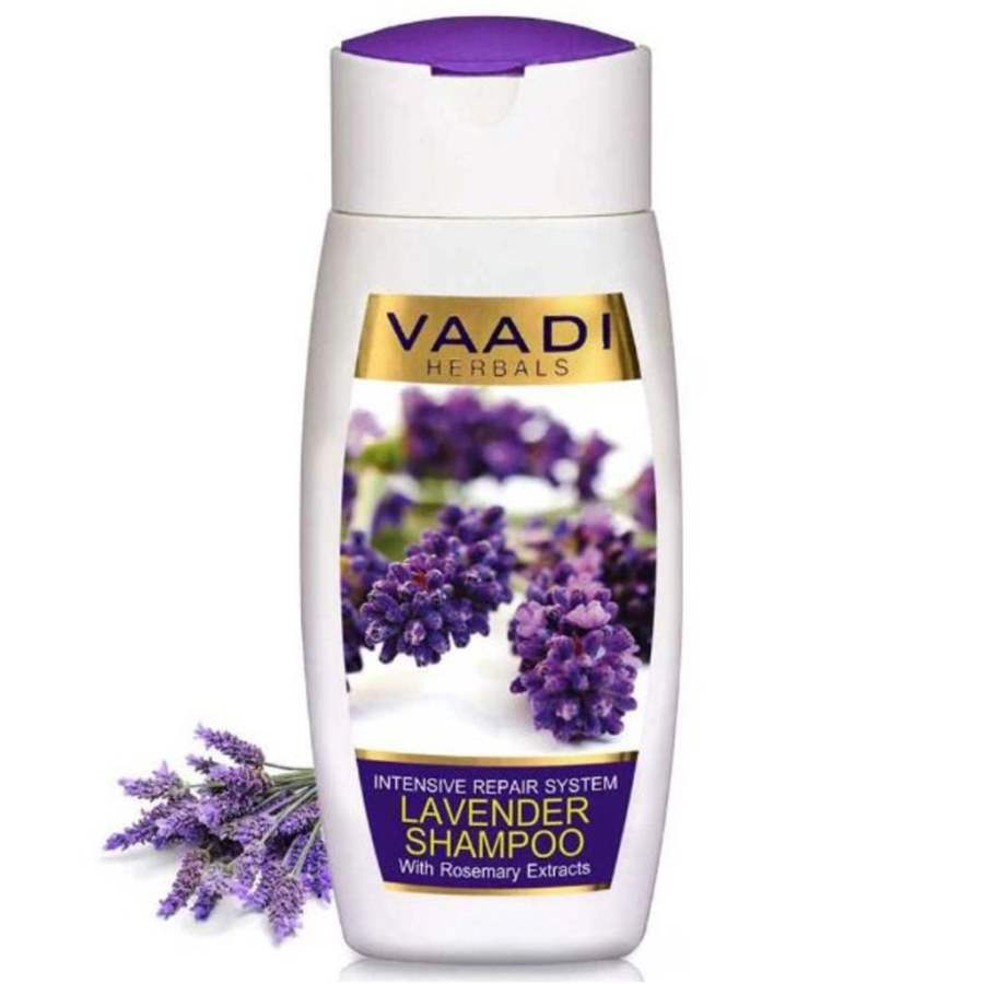 Vaadi Herbals Lavender Shampoo with Rosemary Extract - Intensive Repair System - 110 ML