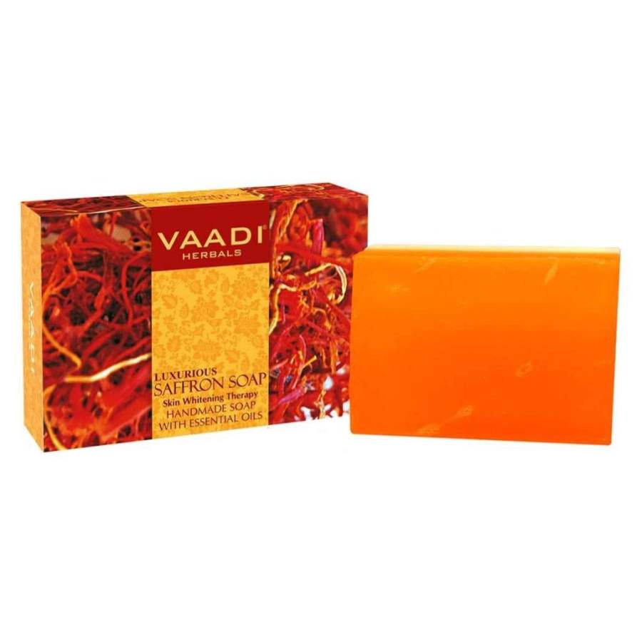 Vaadi Herbals Luxurious Saffron Soap - Skin Whitening Therapy - 75 GM