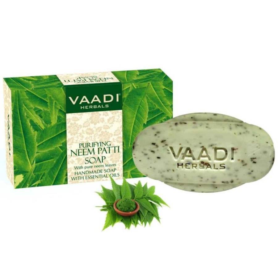Vaadi Herbals Neem Patti Soap - Contains Pure Neem leaves - 75 GM