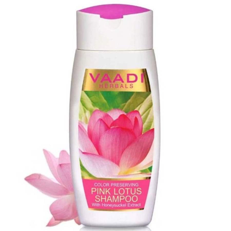 Vaadi Herbals Pink Lotus Shampoo with Honeysuckle Extract - 110 ML
