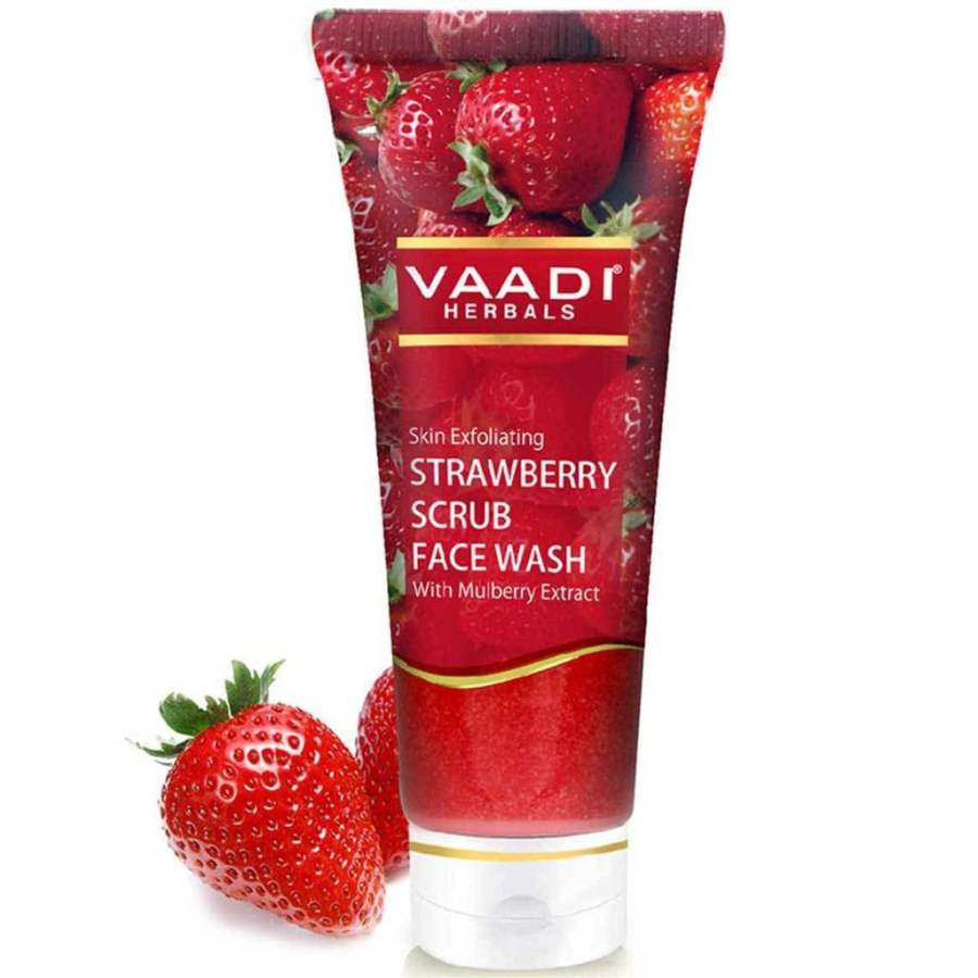 Vaadi Herbals Strawberry Scrub Face Wash - 60 ML