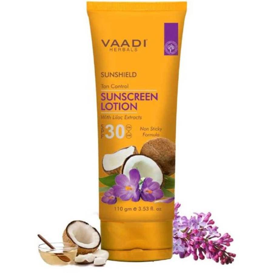 Vaadi Herbals Sunscreen Lotion SPF 30 with Lilac Extract - 110 ML