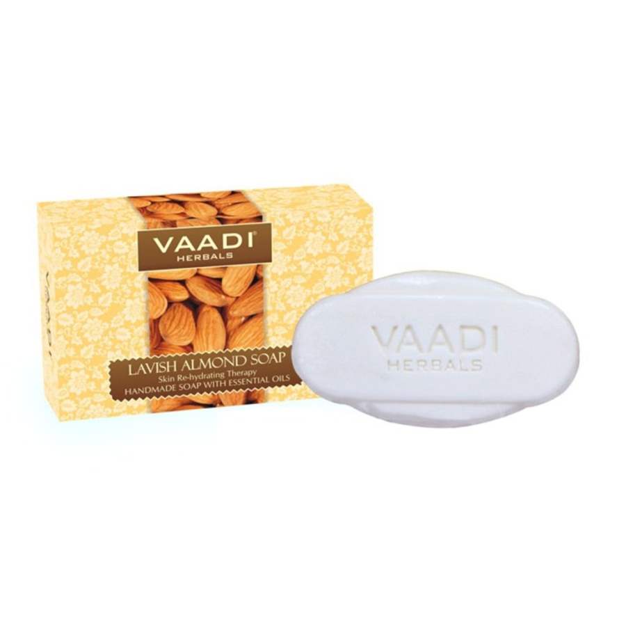 Vaadi Herbals Super Value Lavish Almond Soaps - 450 GM (6 * 75 GM)