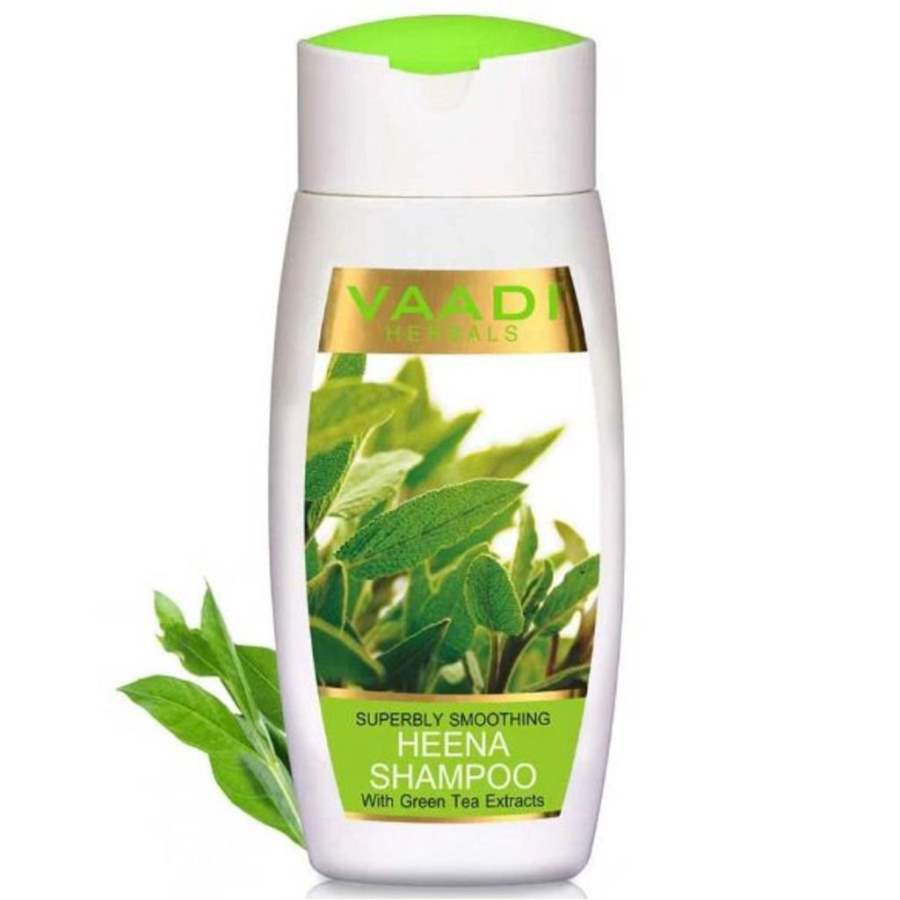 Vaadi Herbals Superbly Smoothing Heena Shampoo with Green Tea Extracts - 110 ML
