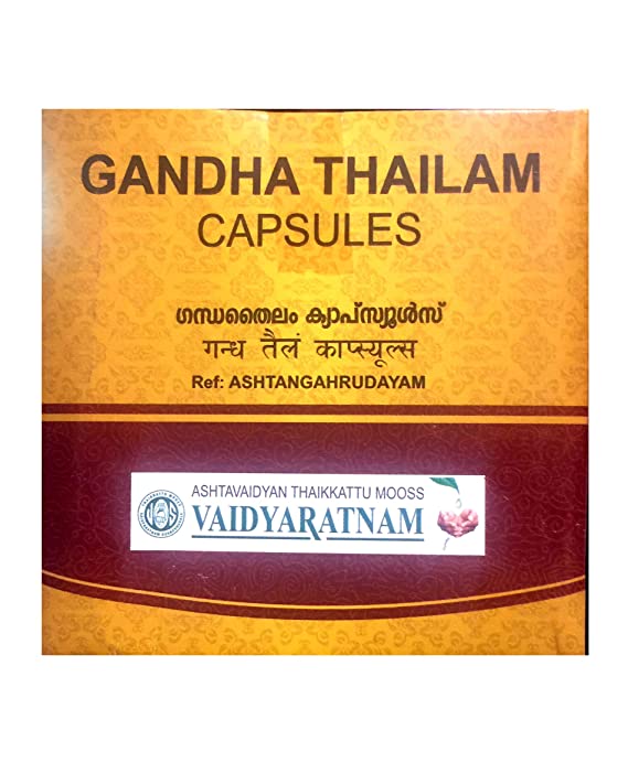 Vaidyaratnam Gandha Taila Softgel Capsules - 100 Nos