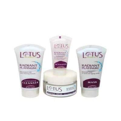 Lotus Herbals Radiant Platinum Cellular Anti Ageing Facial Kit - 1 no