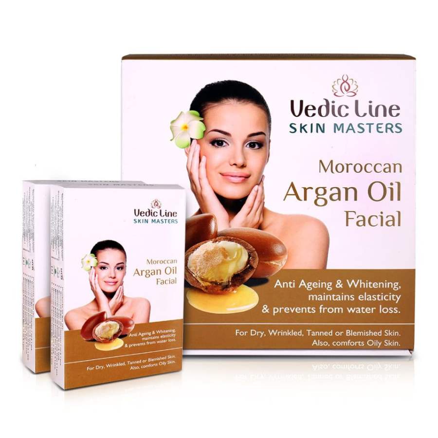 Vedic Line Moroccan Argan Oil Facial Kit ( Small ) - 1 Kit (520 ML)