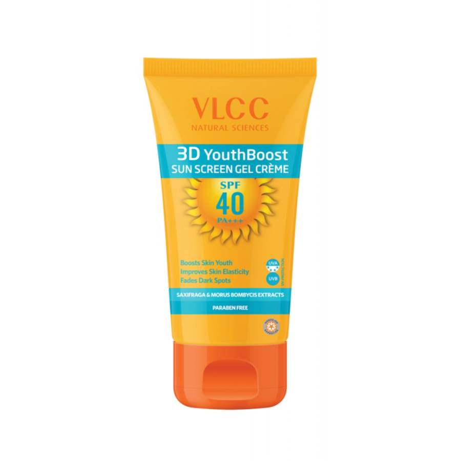 VLCC 3D Youth Boost Sun Screen Gel Creme SPF 40 Pa +++ - 50 GM