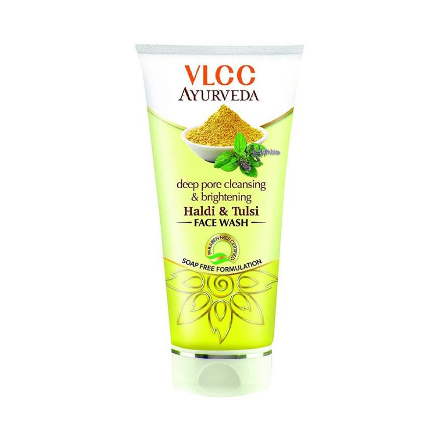 VLCC Ayurveda Deep Pore Cleansing and Brightening Haldi and Tulsi Face Wash - 100 ML