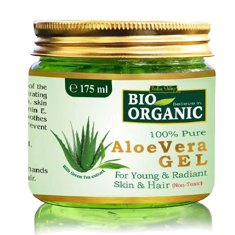 Indus valley Bio Non-Toxic Aloe Vera Gel for Acne, Scars - 175 ml