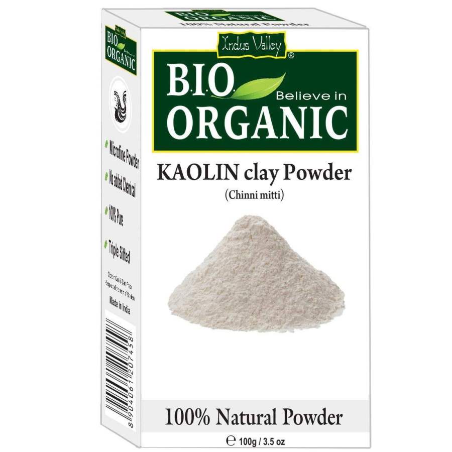 Indus valley Natural Kaolin/Clay Powder For Acne, Blackheads And For Glowing Skin - 100 g