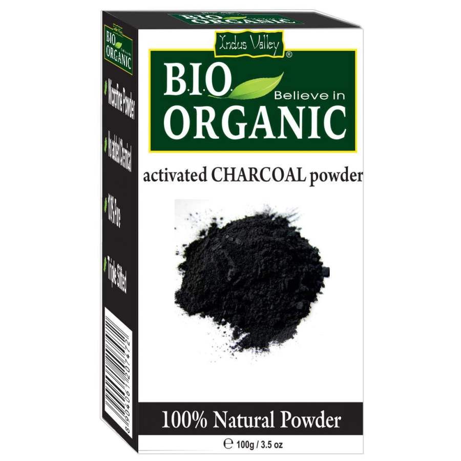 Indus valley Activated Charcoal Powder Ideal for Skin Removes Dead Skin100g - 1 No