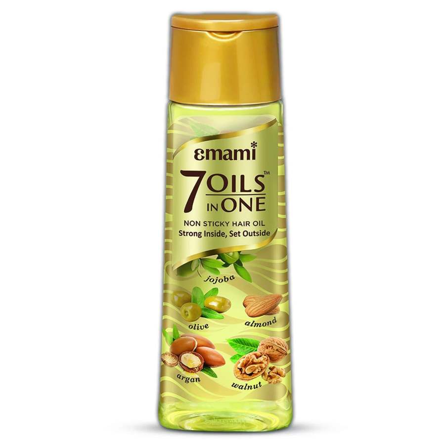 Emami 7 Oils in One Non Sticky Hair Oil Strong Inside, Set Outside - 200g