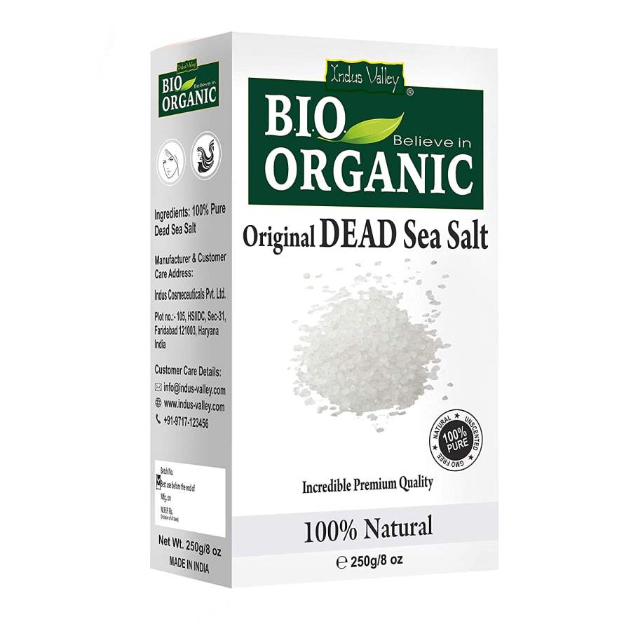 Indus valley Original Premium Quality Dead Sea Salt - 250 g