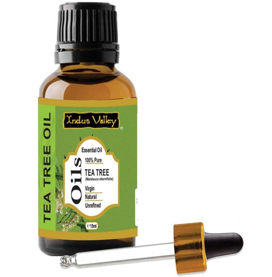 Indus valley Indus valley100% Pure and Natural Tea Tree Essential Oil for Hair & Face - 15 ml