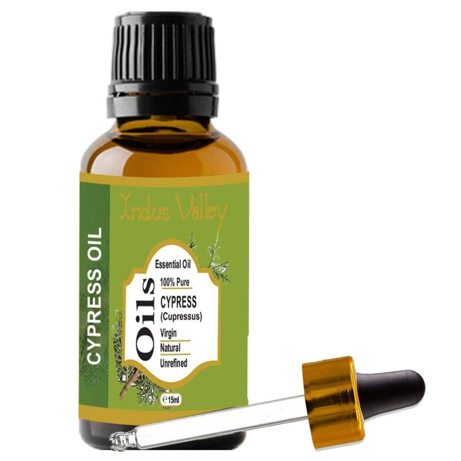 Indus valley Cypress Essential Oil for Hair & Face Care - 15 ml