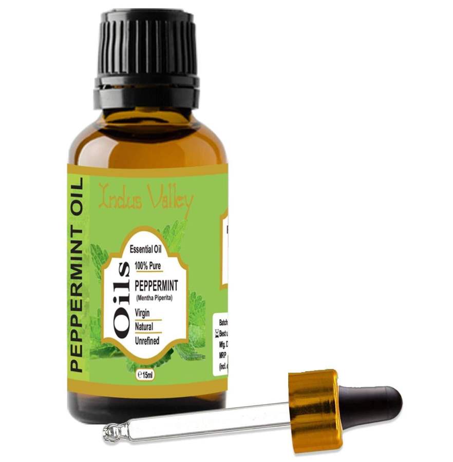 Indus valley Peppermint Essential Oil for Hair & Face Care - 1 No