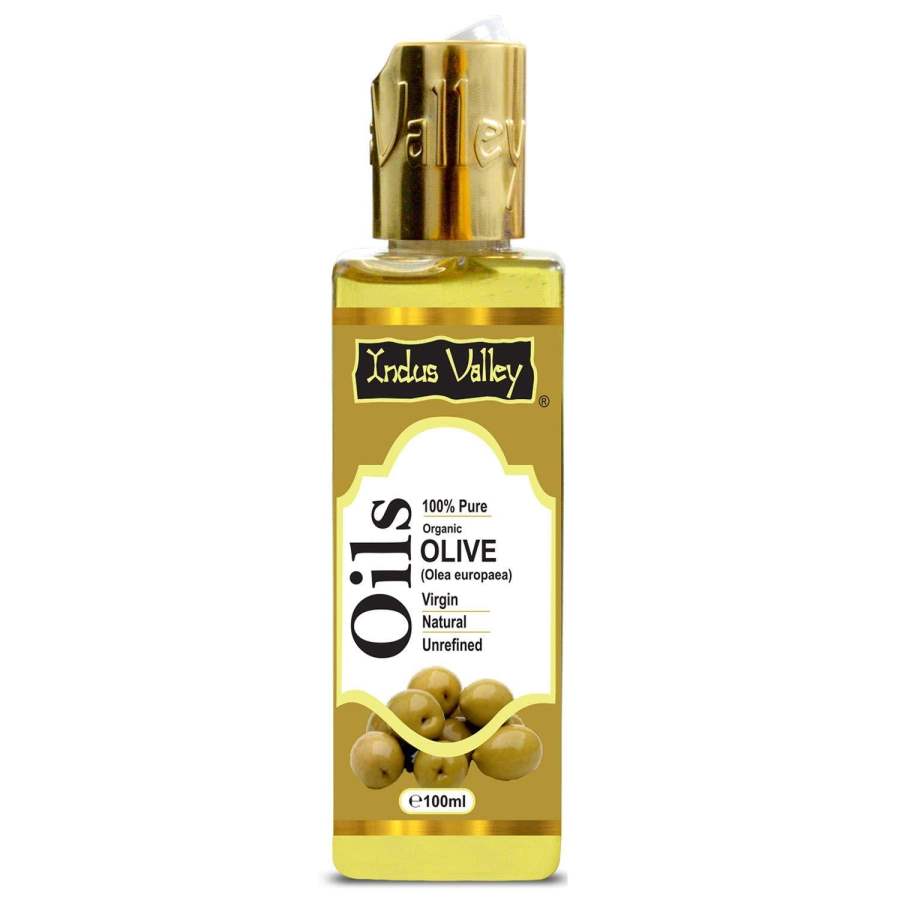 Indus valley Carrier Oil- Natural, Virgin, Unrefined & Cold Pressed Olive Oil - 1 No