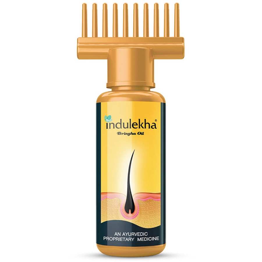 Indulekha Bringha Oil, Reduces Hair Fall and Grows New Hair, 100% Oil - 100ML