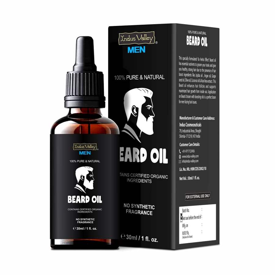 Indus valley men 100% Pure and Natural Beard Oil - 30 ml