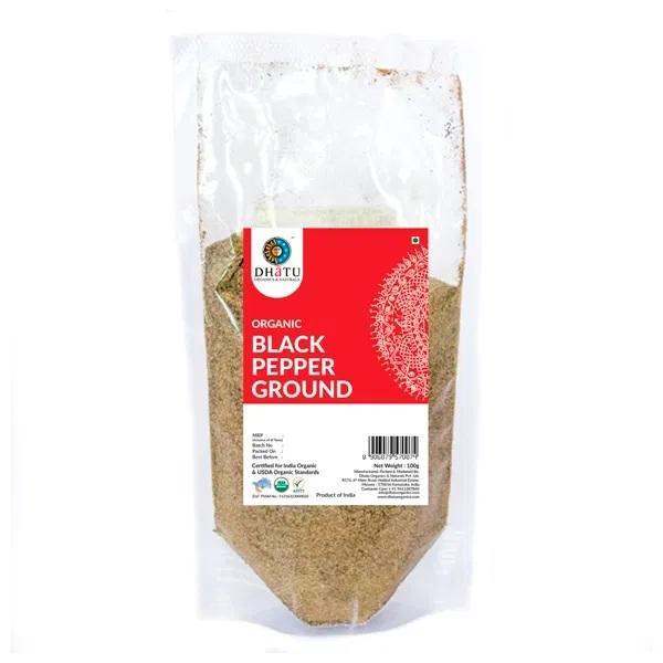 Dhatu Organics Black Pepper Powder - 100 GM