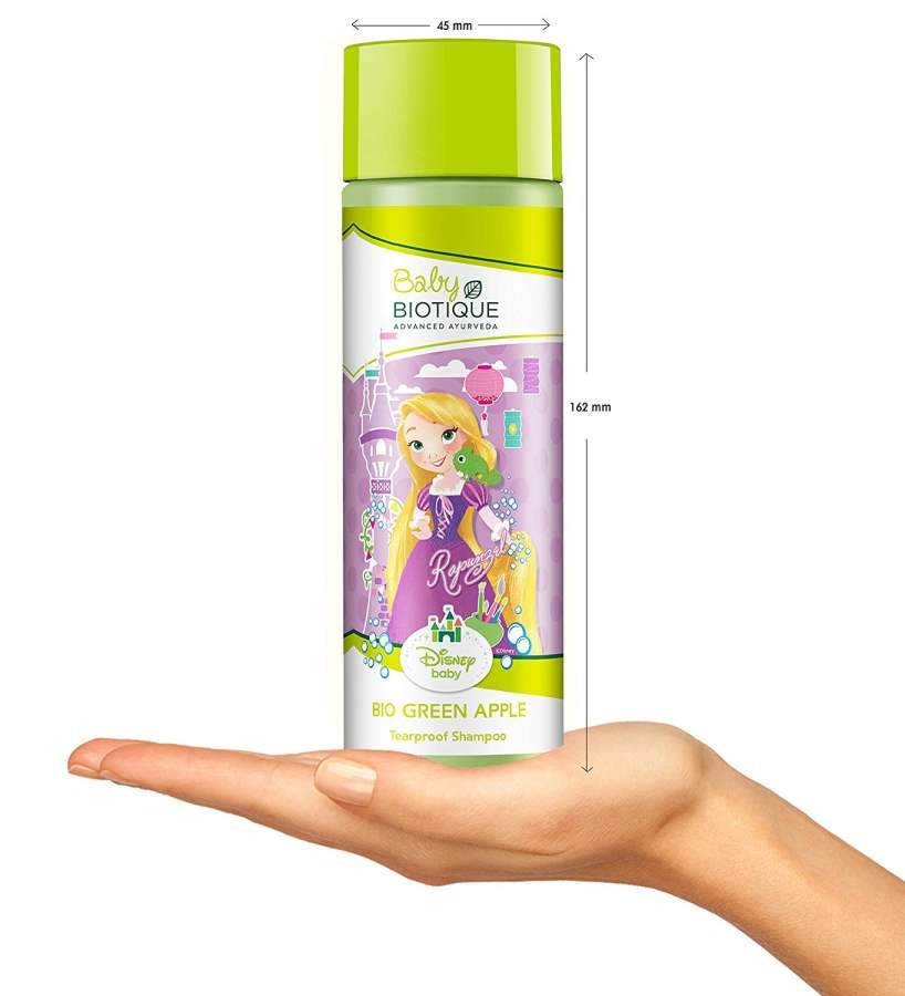 Biotique Bio Disney Princess Baby Tear Proof Shampoo, Green Apple - 190 ML